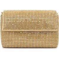 Diamante 'Donatella' Fold Over Soft Clutch Bag
