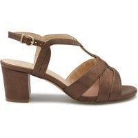 'Narelle' Wide Fit Block Heel Sandal