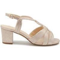 'Narelle' Wide Fit Block Heel Sandal