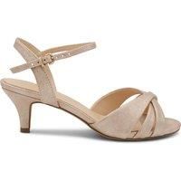 Paradox London Women's Wide Fit Talor Kitten Heel in Nude | Size: 8
