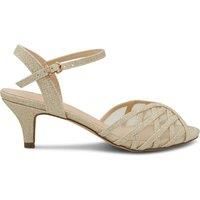 Marielle Glitter Kitten Heeled Sandals
