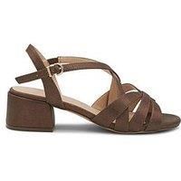 'Nerissa' Wide Fit Block Heel Sandal