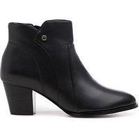 Belinda' Mid Block Heel Ankle Boot