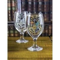 Hogwarts Crest Colour Change Drinking Glass Cold Water Harry Potter Gift