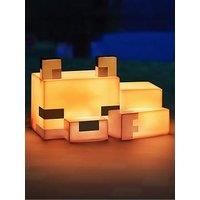 Paladone Minecraft Fox Night Light | Officially Licensed | Bedroom Décor and Desk Lamp, Black