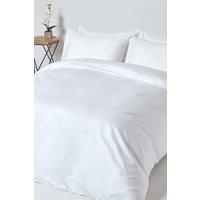 HOMESCAPES 1000 Thread Count Egyptian Cotton White Duvet Cover Set King Size Luxury Quilt Cover Bedding Set 2 Pillowcases Included