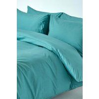 Egyptian Cotton Duvet Cover with Pillowcase Set, 200 TC 400 TC Equivalent