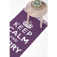 Cotton Keep Calm and Carry on Rug Large Small Olympic Queen Jubilee Bath Mat