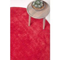 Cotton Tufted Plain Large & Circular Rugs, Cream, Red, Blue, Green, Grey, Black