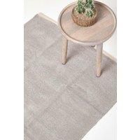 100% Cotton Plain Chenille Rugs Washable Soft Floor Mat with Natural Trim Finish