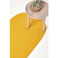 Handmade Braided Oval & Round Rug For Bedroom & Living Room Reversible Small Rug