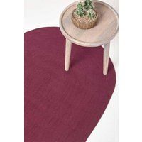 Handmade Braided Oval & Round Rug For Bedroom & Living Room Reversible Small Rug