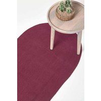 Handmade Braided Oval & Round Rug For Bedroom & Living Room Reversible Small Rug