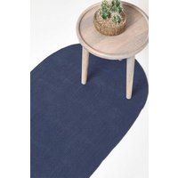 Handmade Braided Oval & Round Rug For Bedroom & Living Room Reversible Small Rug