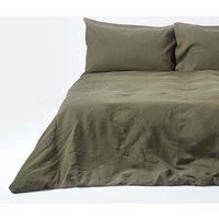Luxury Soft Continental Linen Plain Duvet Cover with Pillowcases European Size