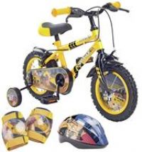 Pedal Pals Digger 12 Inch Rigid Suspension Children's Bike and Accessories Set
