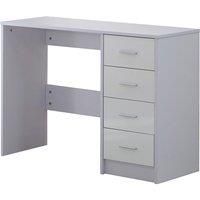 High Gloss 4 Drawer Vanity Dressing Table Computer Study Desk Furniture White