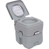 Mobile Camping Toilet Portable Travel Chemical WC Outdoor Handle Grey