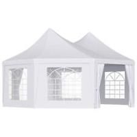 6.8x5M Octagonal Party Tent Gazebo Heavy Duty Wedding Marquee Garden Pagoda Tent