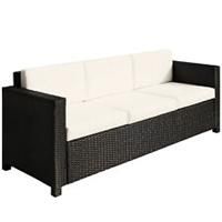Outsunny Rattan Wicker 3seater Sofa Chair Outdoor Patio Furniture w/ Cushions