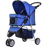 Pet Travel Stroller Cat Dog Pushchair Puppy Jogger Carrier Three Wheels 5 Colour