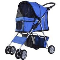 Pet Stroller Cat Dog Jogger Puppy Pushchair Travel Cart Carrier Walk 4 Wheels