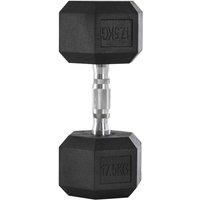 Hex Rubber Dumbbell Encased Ergo Weights Home Exercise Gym Fitness