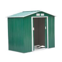 Outsunny Garden Shed Storage Unit w/Locking Door Floor Foundation Vents 7ftx4ft
