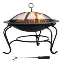 Outsunny Outdoor Fire Pit Wood Log Burning Heater Garden Stove Patio Brazier