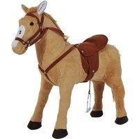 HOMCOM Children Standing Horse Plush Soft Ride On Toy Pony Kids Cuddly Game Play