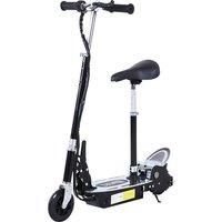 HOMCOM Electric Scooter Kids w/ Brake Kickstand Foldable Black 120W 13km/h