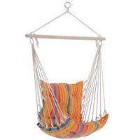 Outsunny Outdoor Hammock Cushioned Chair Patio Swing Seat Cotton Orange Yard