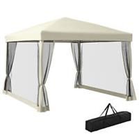 Outsunny 3 x 3m Gazebo Canopy Pop Up Tent Mesh Screen Garden Outdoor Shade Mesh