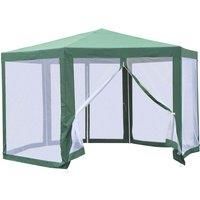 Outsunny Hexagonal Gazebo Outdoor Canopy Party Tent Marquee Waterproof