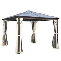 Outsunny Patio Gazebo Sun Shelter Side Wall Party Aluminium