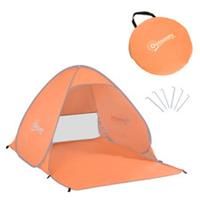 Outsunny Beach Tent Instant Camping Pop up Carry Case Picnic Orange Hiking