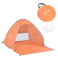 Outsunny Beach Tent Instant Camping Pop up Carry Case Picnic Orange Hiking