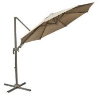 Outsunny 3M Parasol Patio Cantilever Sun Umbrella Tilt Banana Hanging Sun Shade