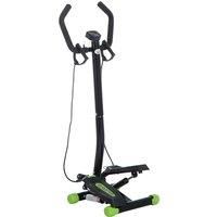 HOMCOM Mini Stepper with Handle Workout Fitness Machine Pulling Rope Sport Exercise Home Gym