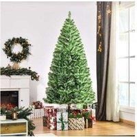 HOMCOM 7ft Home Decoration Artificial Christmas Tree  Xmas Gift Metal Stand