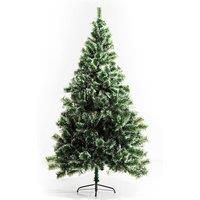 HOMCOM 7ft Home Decoration Artificial Christmas Tree  Xmas Gift Metal Stand