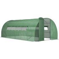 Outsunny  6 x 3M Reinforced Walk-in Polytunnel Garden Greenhouse Steel Frame