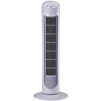 30'' Tower Fan Noise Reduction Wind Oscillating 3-Level ABS White Indoor