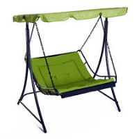 Outsunny Canopy Swing Chair Garden Hammock Bench Outdoor Lounger Bed 2 Seater