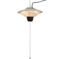 Outsunny Patio Heater Ceiling Hanging Light 1500W Pull Switch Electric Aluminium