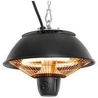 Outsunny Garden Patio Ceiling Electric Heater, 600W Black