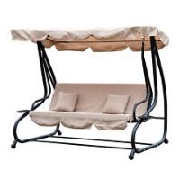 Outsunny Garden Swing Chair Canopy Bed 3 Seater Patio Hammock Bench Lounger New