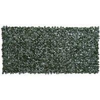 Outsunny Artificial Leaf Screen Panel, 3x1.5 m-Dark Green