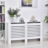 HOMCOM 152Lx19Wx81H cm MDF Radiator Cover-White
