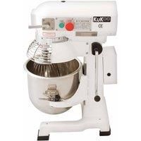 KUKoo 10624 Commercial Planetary 15L Food Mixer/Spiral Mixer - White